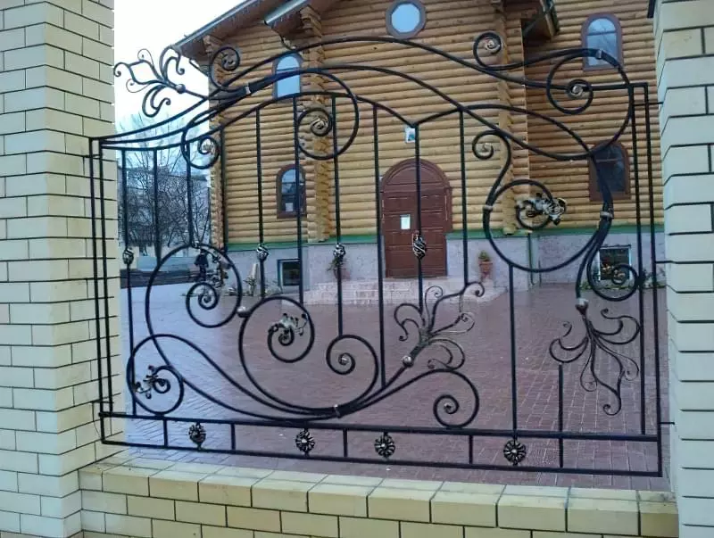 Дизайн парканів з елементами ковки для приватного будинку 1