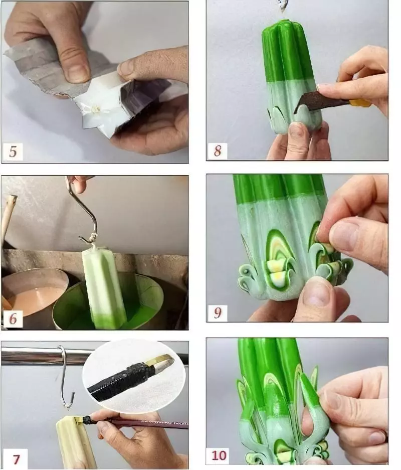 Як зробити ажурні свічки своїми руками 2