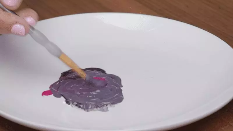 Як отримати фіолетовий колір при змішуванні фарб, таблиці 3