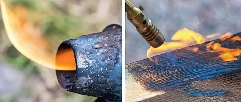 Обробка деревини відкритим полум'ям 3