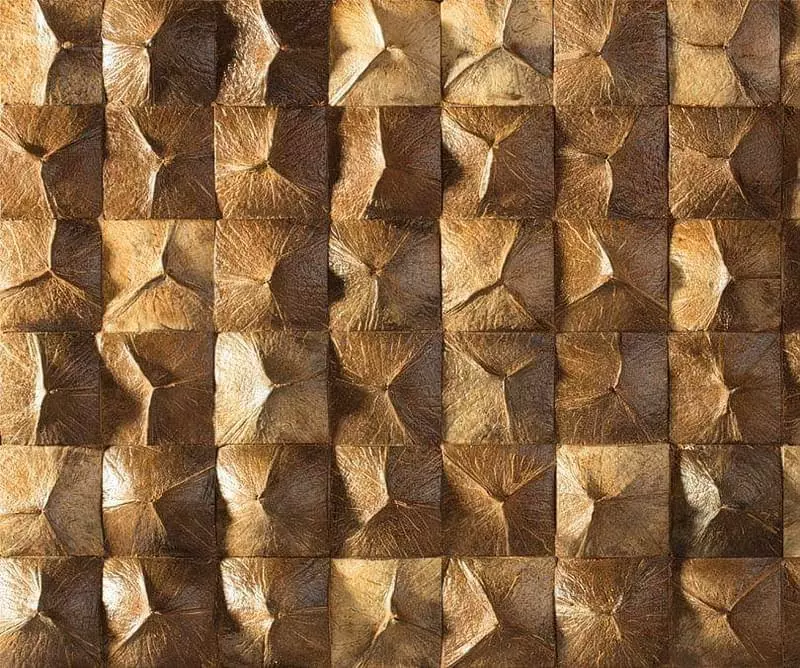 Кокосова плитка, мозаїка в інтер'єрі 15
