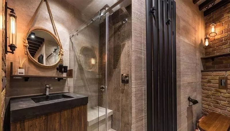 Ванна кімната в стилі лофт: особливості обробки і приклади оформлення 5
