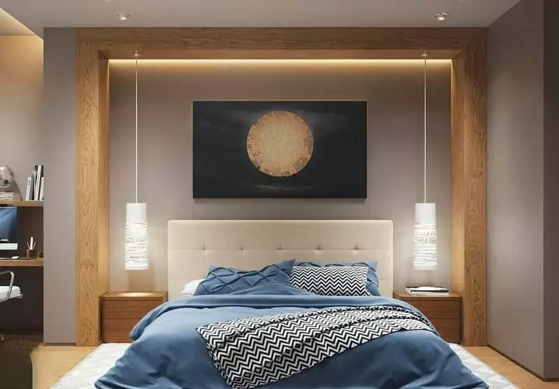 Як організувати правильне освітлення спальні 5