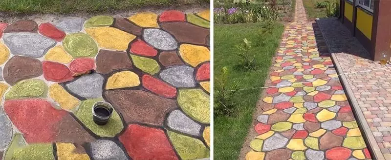 Навіщо фарбувати тротуарну плитку і як це зробити 5